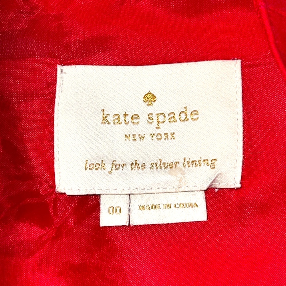 kate spade new york structured midi dress red size 00 - Picture 9 of 10